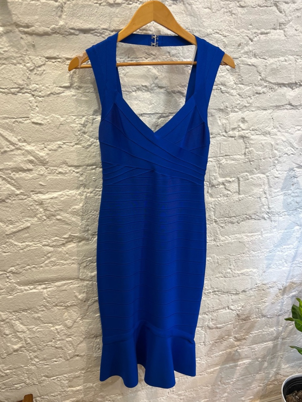 Herve Leger Sweetheart Flare Bandage Dress